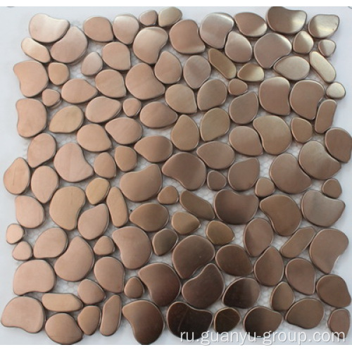 Rose golden color stainless steel mosaic
